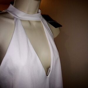 Missguided Sexy Little Collared Low Cut Dress Size 8 NWT